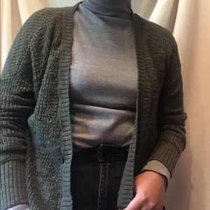 Forest green cardigan